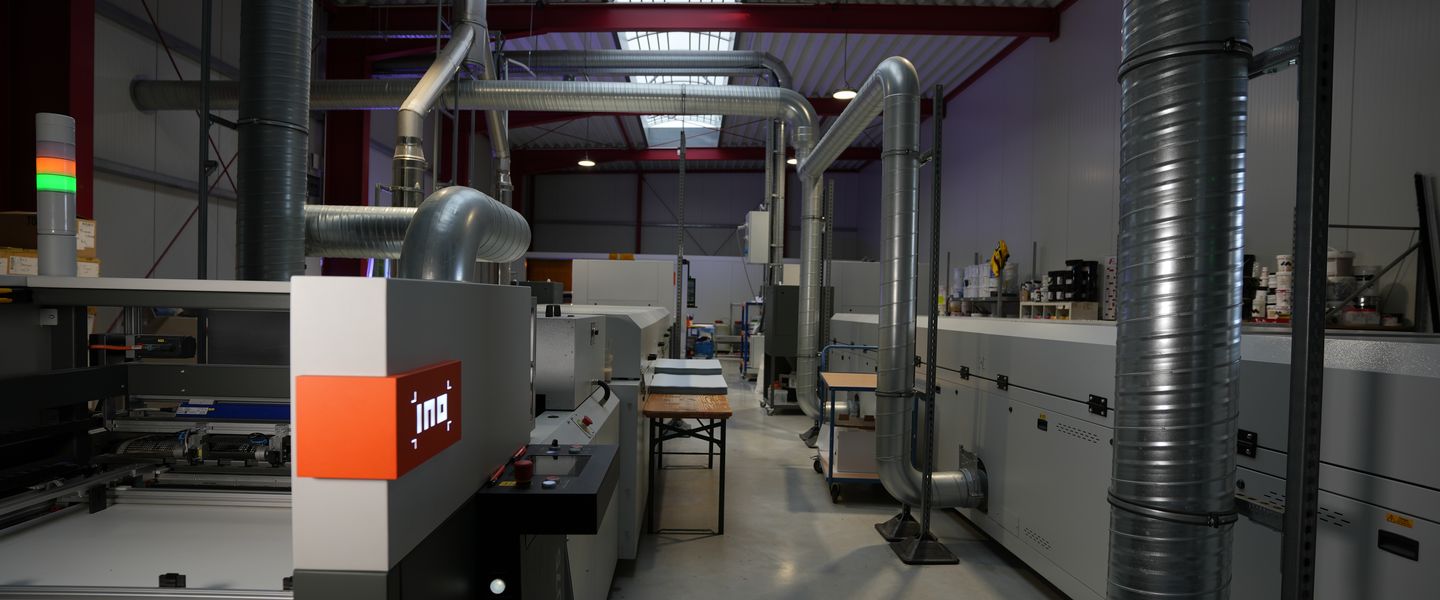 Produktionshalle von Logotex Europe in Waltrop