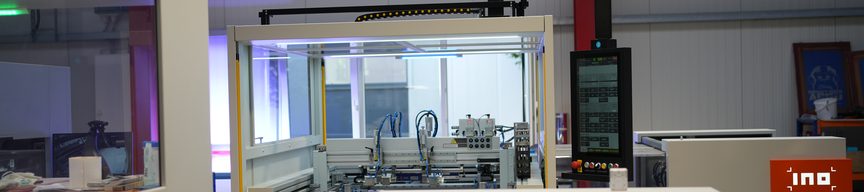 Automatisierte Produktionsanlage bei Logotex Europe